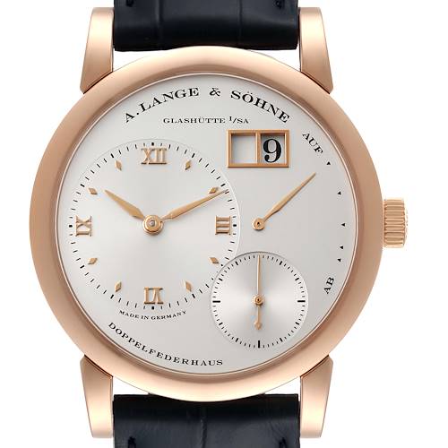 Photo of A. Lange and Sohne Lange 1 Rose Gold Silver Dial Mens Watch 101.032