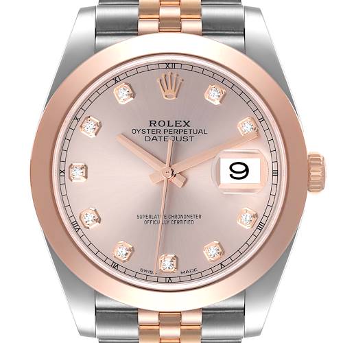 Photo of NOT FOR SALE Rolex Datejust 41 Steel Rose Gold Diamond Dial Mens Watch 126301 Box Card PARTIAL PAYMENT