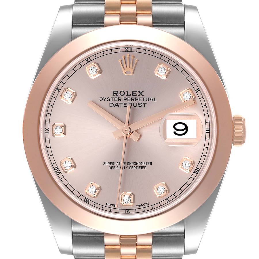 NOT FOR SALE Rolex Datejust 41 Steel Rose Gold Diamond Dial Mens Watch 126301 Box Card PARTIAL PAYMENT SwissWatchExpo