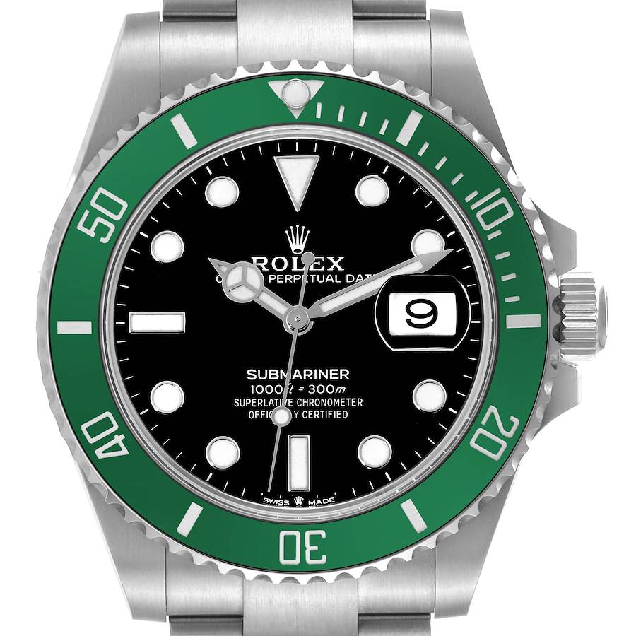 Rolex Submariner Starbucks Green Bezel Steel Mens Watch 126610LV SwissWatchExpo