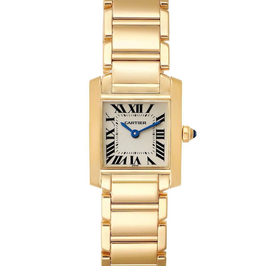 Cartier Tank Francaise Yellow Gold Quartz Ladies Watch W50002N2 Box Papers SwissWatchExpo