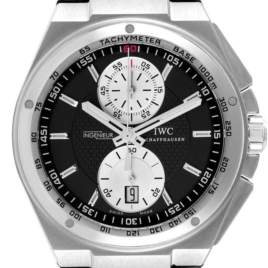 IWC Big Ingenieur Black Dial Steel Chronograph Mens Watch IW378401 SwissWatchExpo