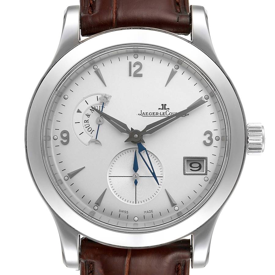 Jaeger Lecoultre Master Control Hometime Steel Mens Watch 147.8.05.S Q1628420 SwissWatchExpo