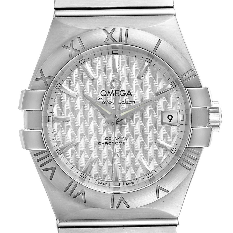 Omega Constellation Co-Axial Steel Mens Watch 123.10.35.20.02.002 Box Card SwissWatchExpo