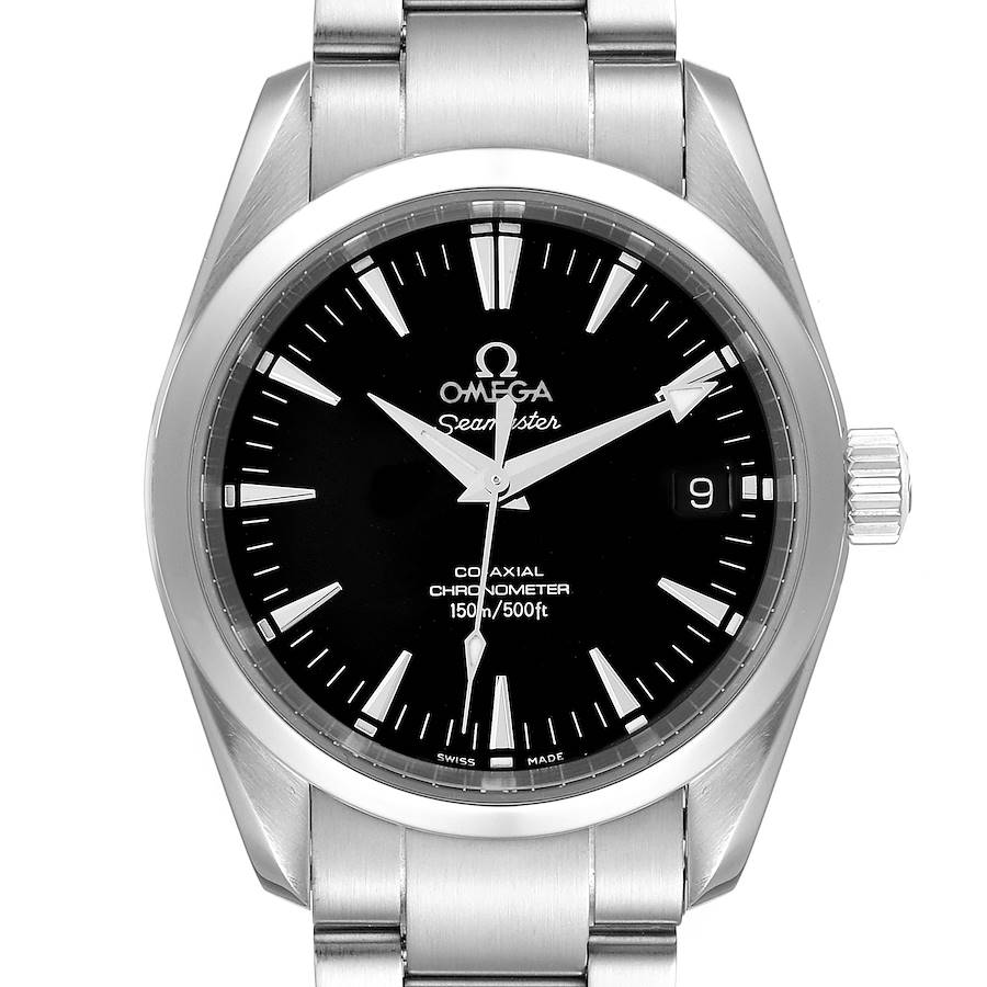 Omega Seamaster Aqua Terra 36 Black Dial Steel Watch 2504.50.00 SwissWatchExpo