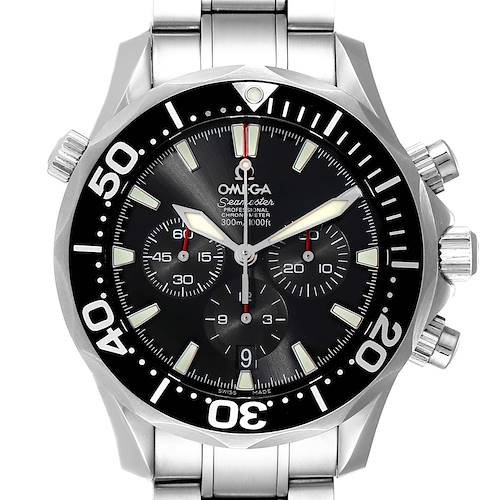 Photo of Omega Seamaster Chronograph Black Dial Watch 2594.52.00 Box Card PARTIAL PAYMENT
