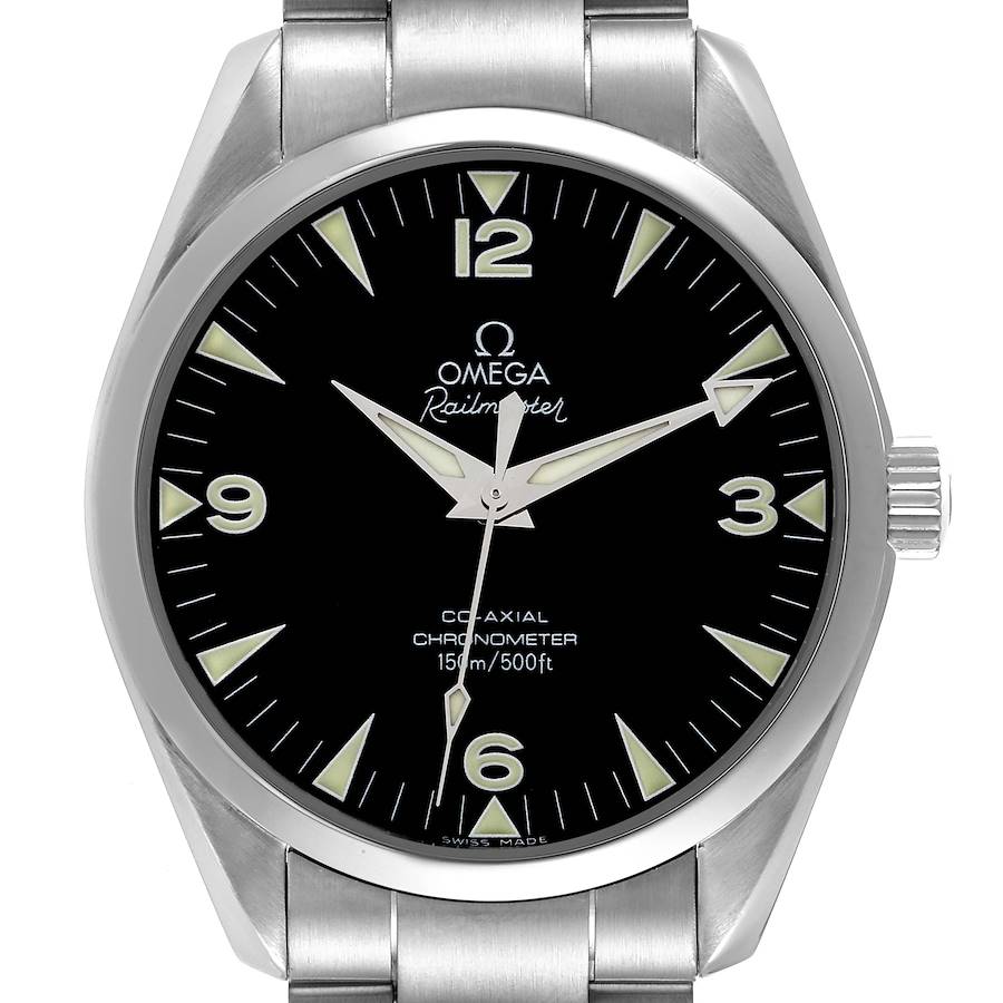 Omega Seamaster Railmaster Co-Axial Steel Mens Watch 2503.52.00 Box Card SwissWatchExpo