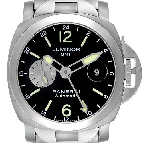Photo of Panerai Luminor GMT Automatic Titanium Steel Mens Watch PAM00161 Box Card