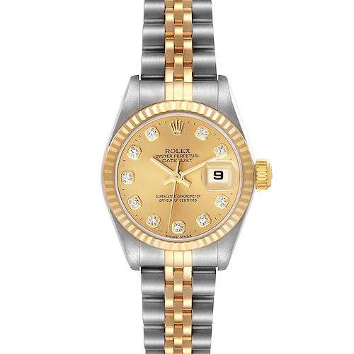 Photo of NOT FOR SALE Rolex Datejust Steel Yellow Gold Champagne Diamond Dial Ladies Watch 79173 PARTIAL PAYMENT
