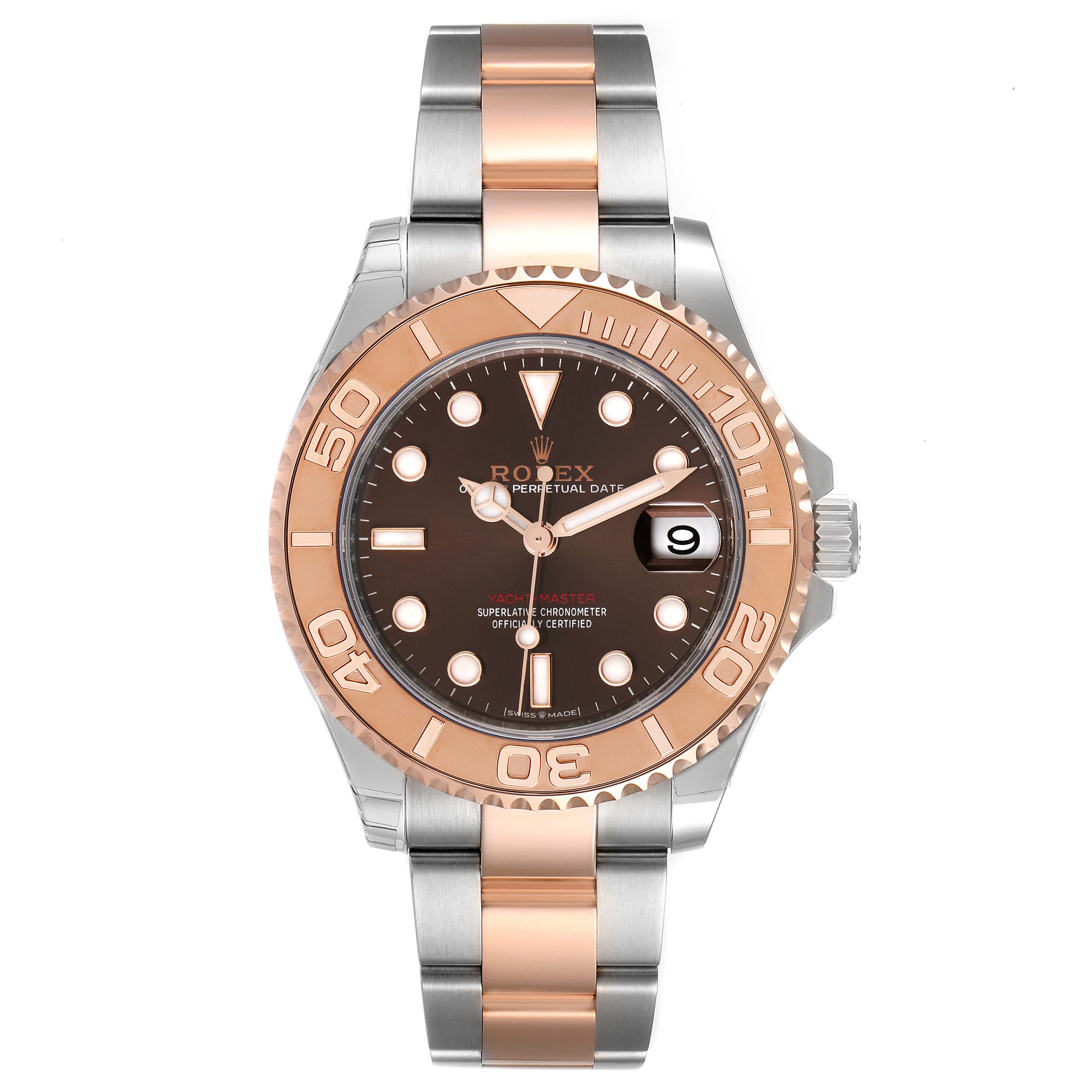 rolex yacht master 37 rose gold watch