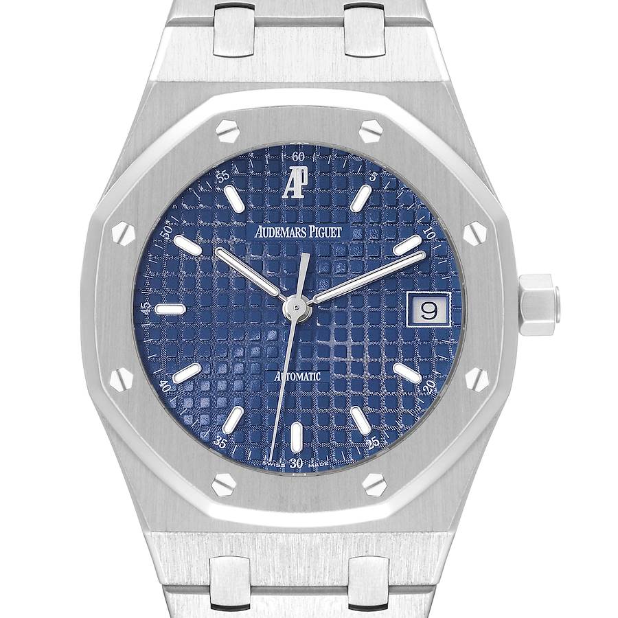 Audemars Piguet Royal Oak Blue Dial Steel Mens Watch 14790ST SwissWatchExpo