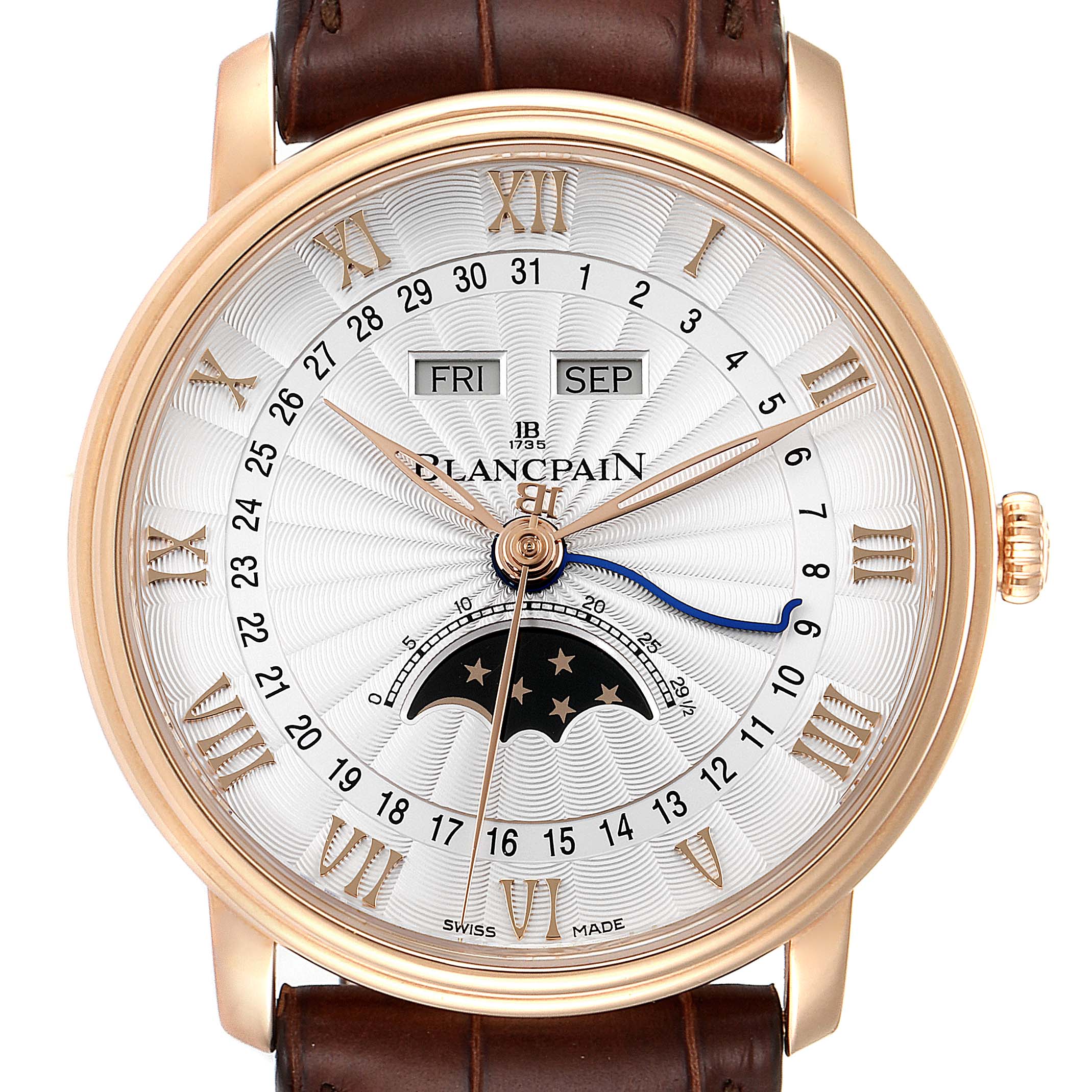 NOT FOR SALE Blancpain Villeret Moonphase Triple Calendar Rose