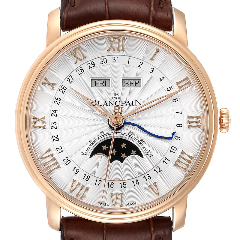 NOT FOR SALE Blancpain Villeret Moonphase Triple Calendar Rose Gold Mens Watch 6685-3642a-55b PARTIAL PAYMENT SwissWatchExpo