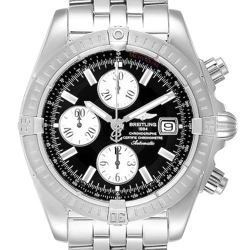 Photo of Breitling Chronomat Evolution Steel Black Dial Steel Mens Watch A13356