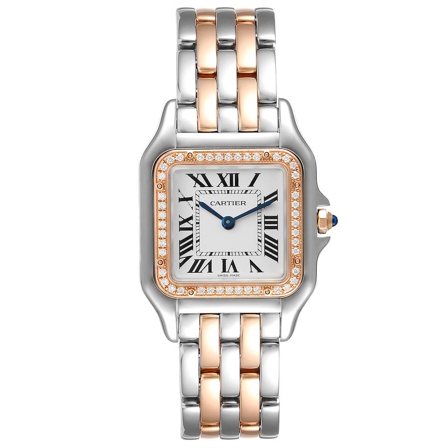 Cartier Panthere Ladies Steel Rose Gold Diamond Ladies Watch W3PN0007 |  SwissWatchExpo