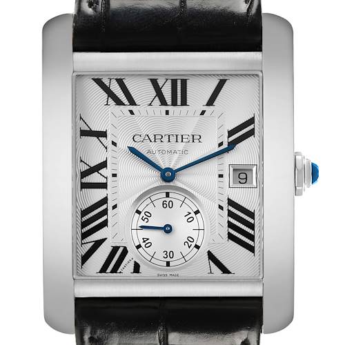 Photo of Cartier Tank MC Steel Silver Dial Mens Watch W5330003