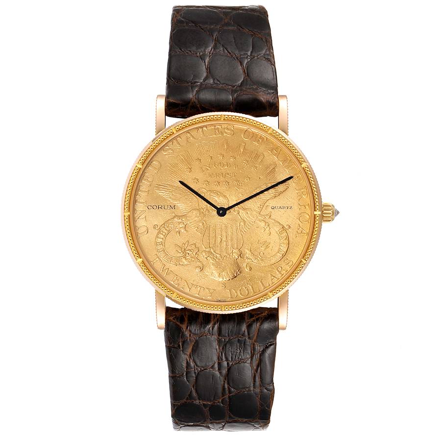 Corum Coin Watch Yellow Gold Stock 33489 SwissWatchExpo