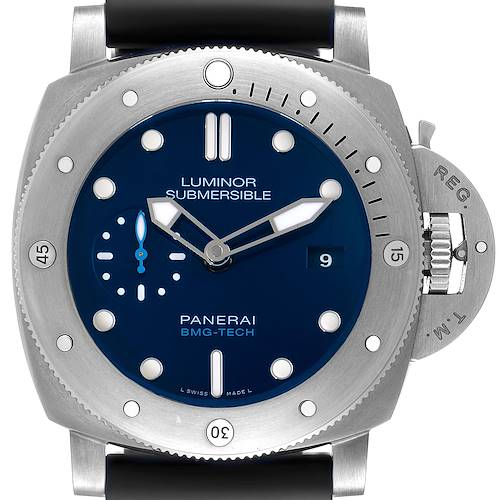 Photo of Panerai Submersible BMG-TECH Blue Dial Steel Mens Watch PAM00692 Box Papers