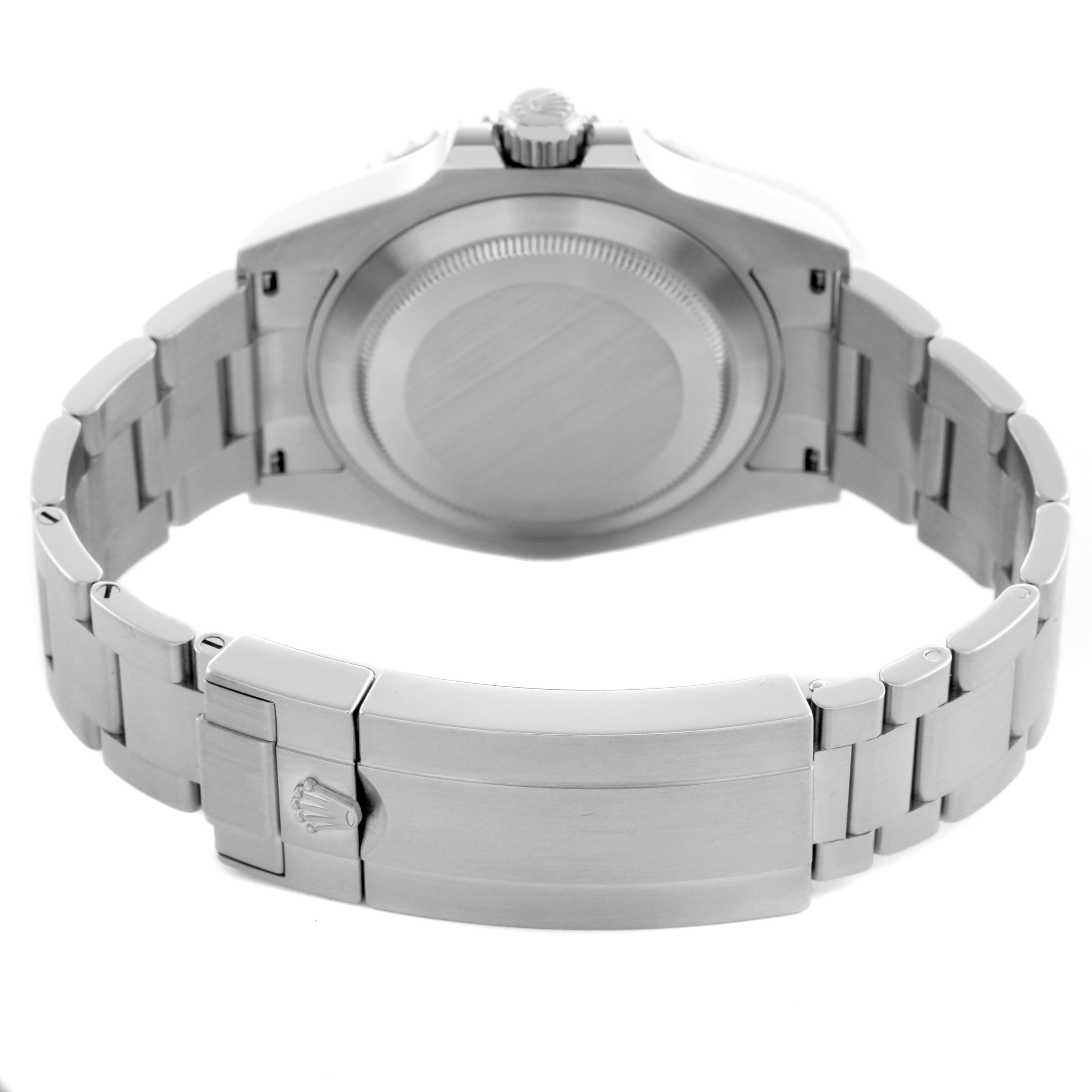 The image shows the back of a Rolex Submariner 126610 Men's Stainless Steel Black Dial 126610 Men's Stainless Steel Black Dial watch, including the case back and clasp of the bracelet.