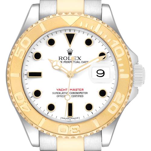 Photo of Rolex Yachtmaster 40 White Dial Steel Yellow Gold Mens Watch 16623