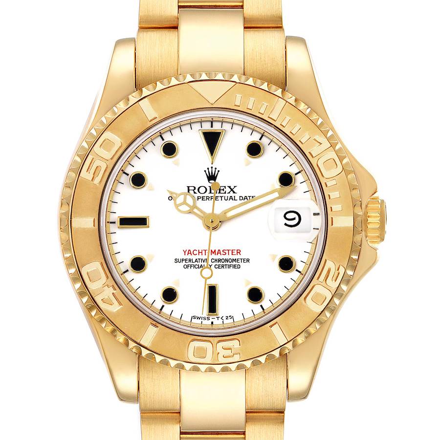 Rolex Yacht Master Yellow Gold 68628 Stock 42787 SwissWatchExpo