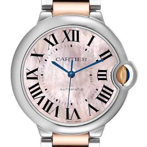 Photo of Cartier Ballon Bleu Steel Rose Gold Mother Of Pearl Ladies Watch W6920033