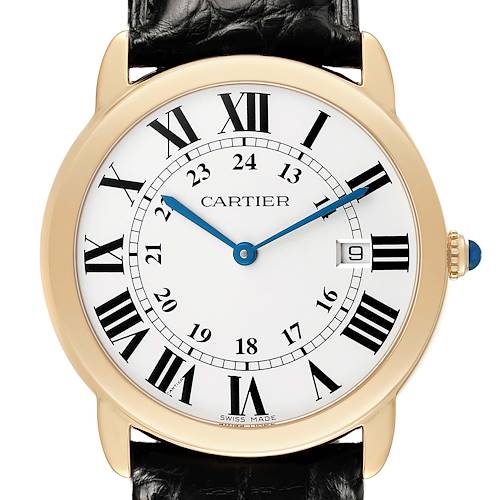 Photo of Cartier Ronde Solo 36 Large Steel Yellow Gold Mens Watch W6700455