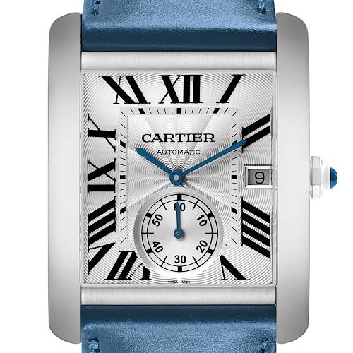 Photo of Cartier Tank MC Steel Silver Dial Mens Watch W5330003