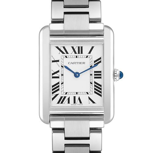 Photo of Cartier Tank Solo Small Steel Silver Dial Ladies Watch W5200013