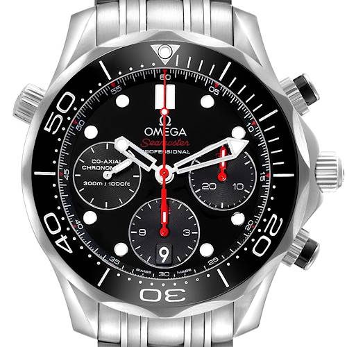 Photo of Omega Seamaster Diver 300M Chronograph Steel Mens Watch 212.30.42.50.01.001 Card