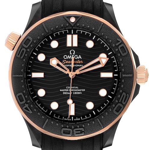 Photo of Omega Seamaster Diver Black Ceramic Watch 210.62.44.20.01.001 Box Card