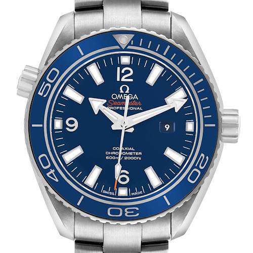 Photo of Omega Seamaster Planet Ocean Titanium Mens Watch 232.90.38.20.03.001 Box Card