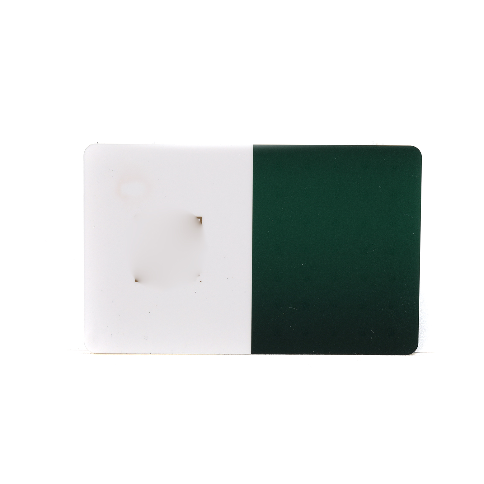 This image shows a warranty card for the Rolex Datejust 179171 Women's Steel and Gold (two tone) Silver Dial watch, featuring a half-white, half-green design.