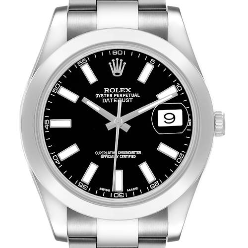 Photo of Rolex Datejust II 41 Black Dial Steel Mens Watch 116300