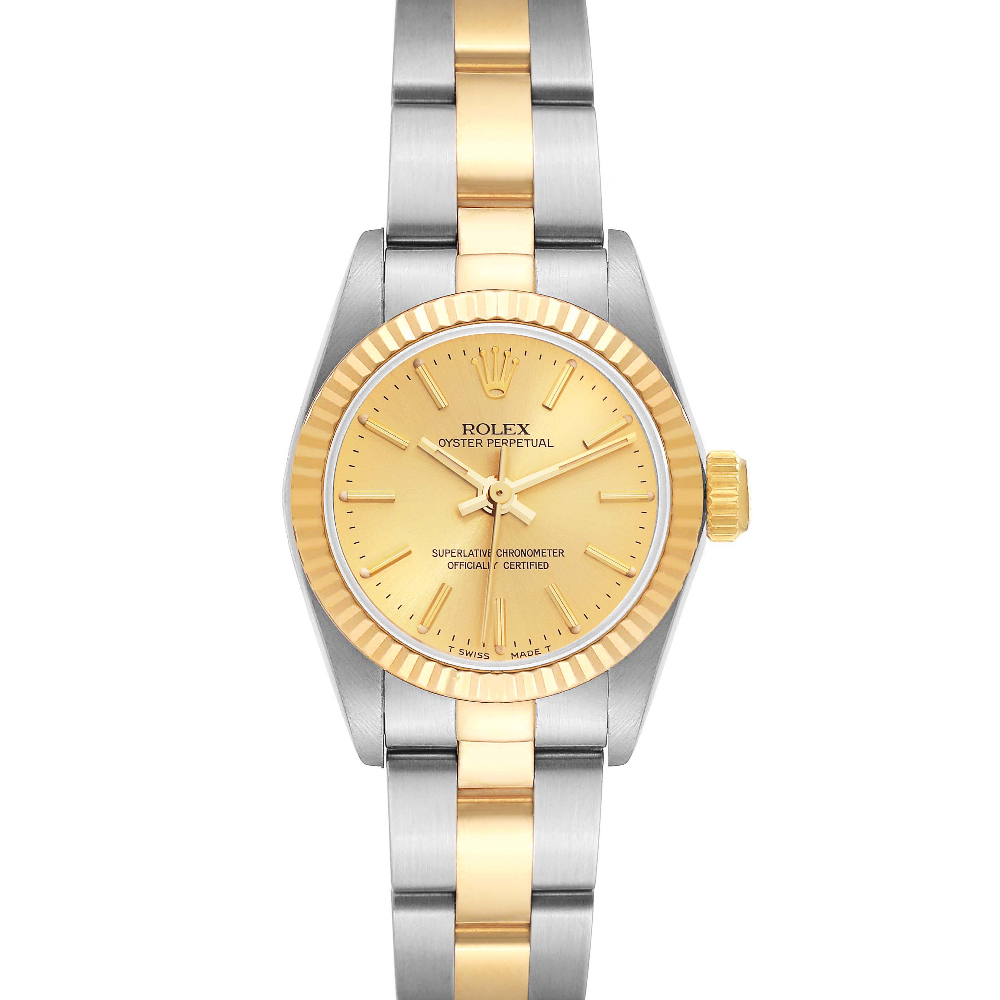 ROLEX OYSTER PERPETUAL LADY 67193 5コマ Rolex - Ladies Oyster Perpetual : 67193 : SOLD OUT : blue