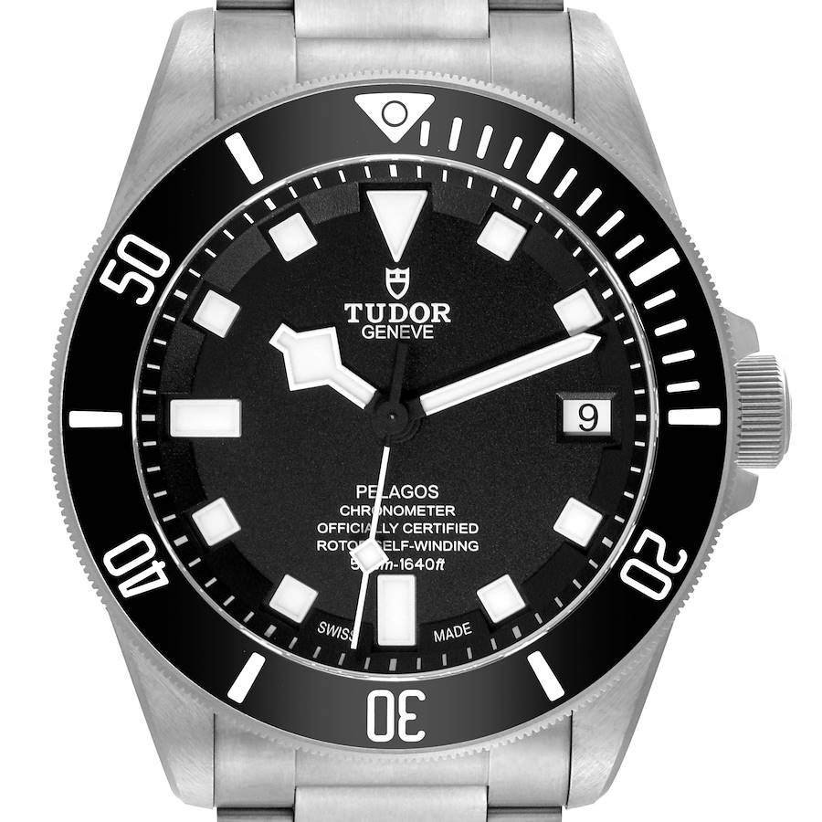 Tudor Pelagos Black Dial Titanium Mens Watch 25600TN Box Card SwissWatchExpo