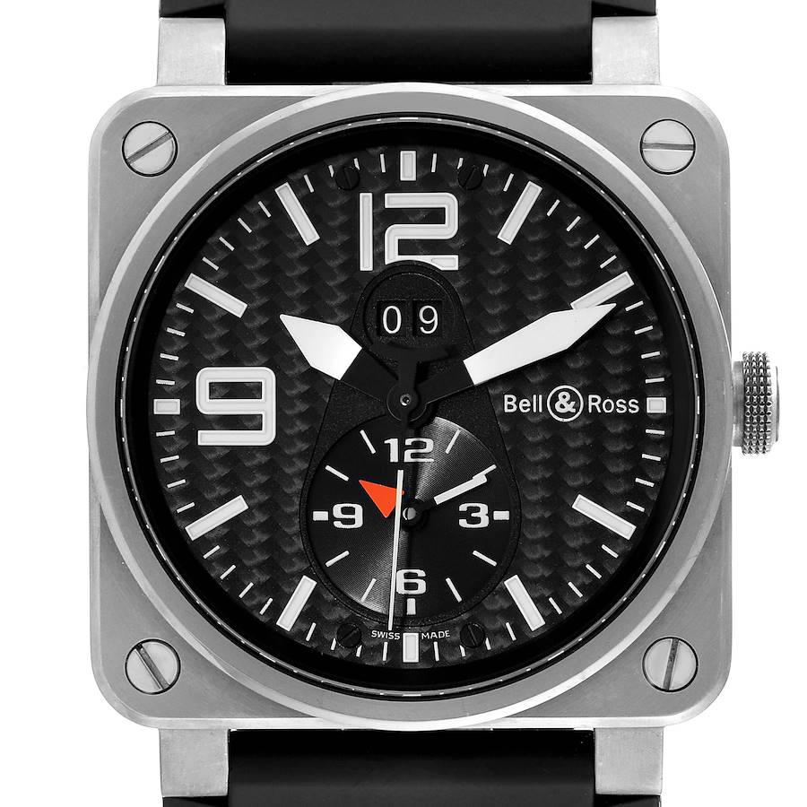 Bell & Ross GMT Titanium Mens Watch BR03-51-T SwissWatchExpo
