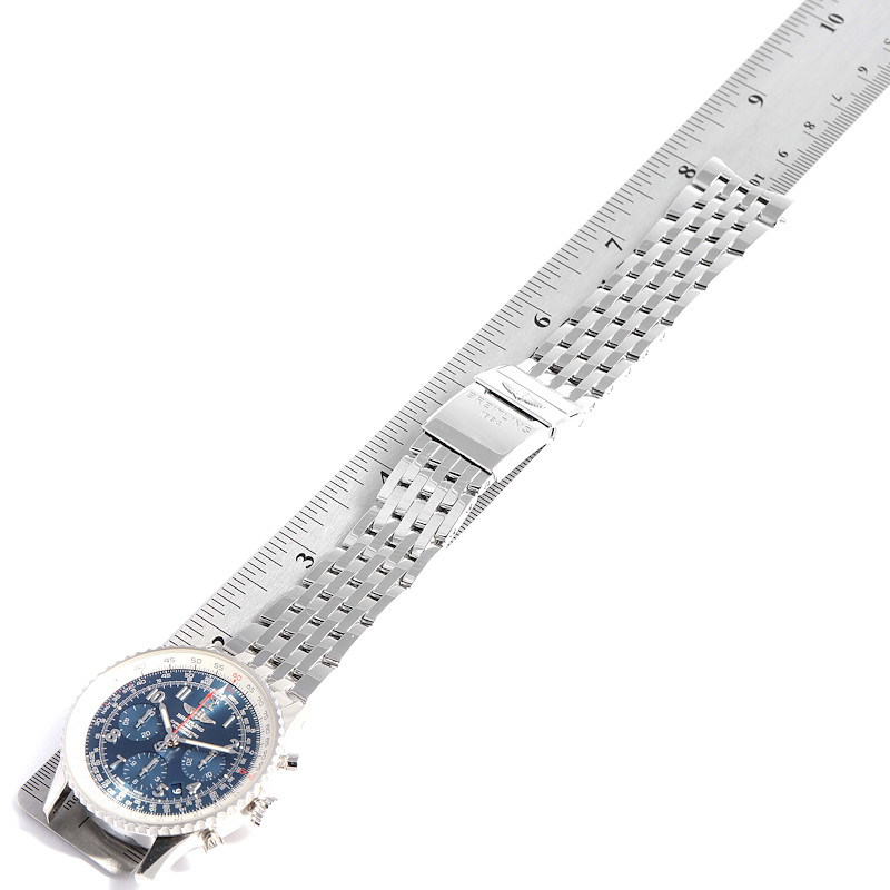 Breitling Navitimer 01 Blue Dial Limited Edition Watch AB0121 Unworn SwissWatchExpo