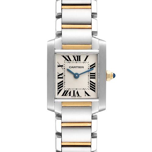 Photo of Cartier Tank Francaise Small Steel Yellow Gold Ladies Watch W51007Q4 Box Papers