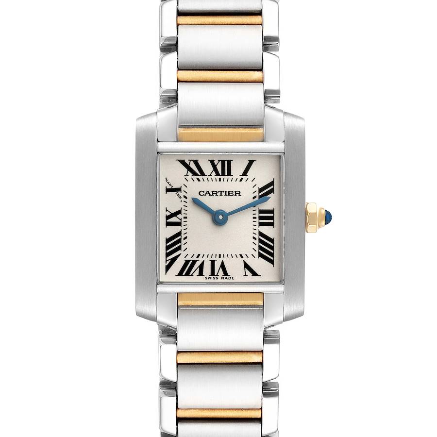 Cartier Tank Francaise Small Steel Yellow Gold Ladies Watch W51007Q4 Box Papers SwissWatchExpo