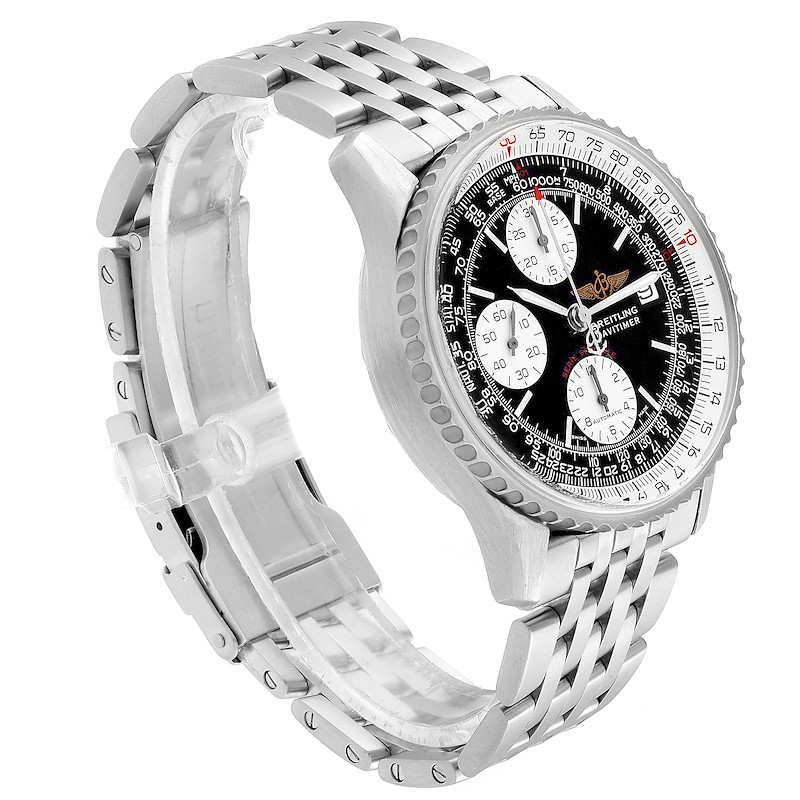Breitling Navitimer Fighter Chronograph Steel Watch A13330 Box Papers ...