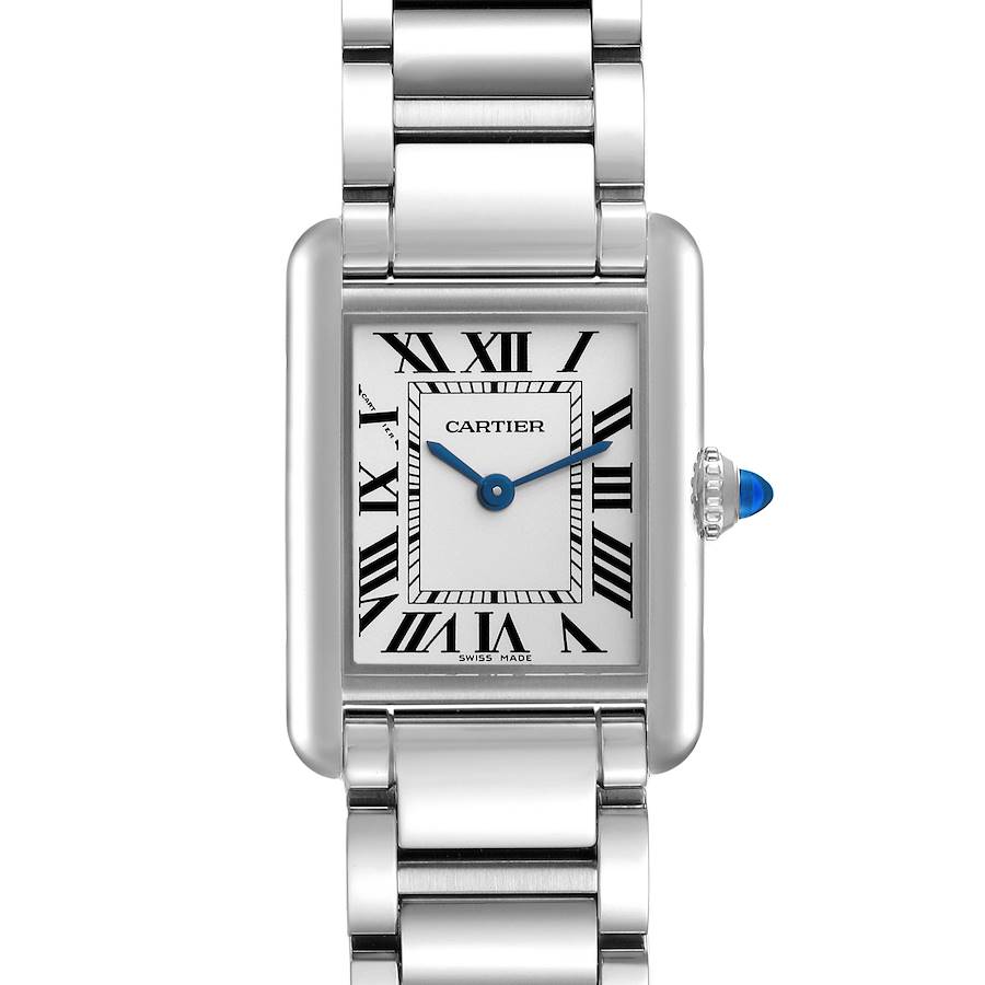 Cartier Tank Must Small Silver Dial Steel Ladies Watch WSTA0051 SwissWatchExpo