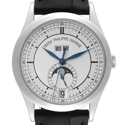 Photo of Patek Philippe Complications Annual Calendar White Gold Mens Watch 5396 ADD PATEK BOX AND LONG BROWN STRAP