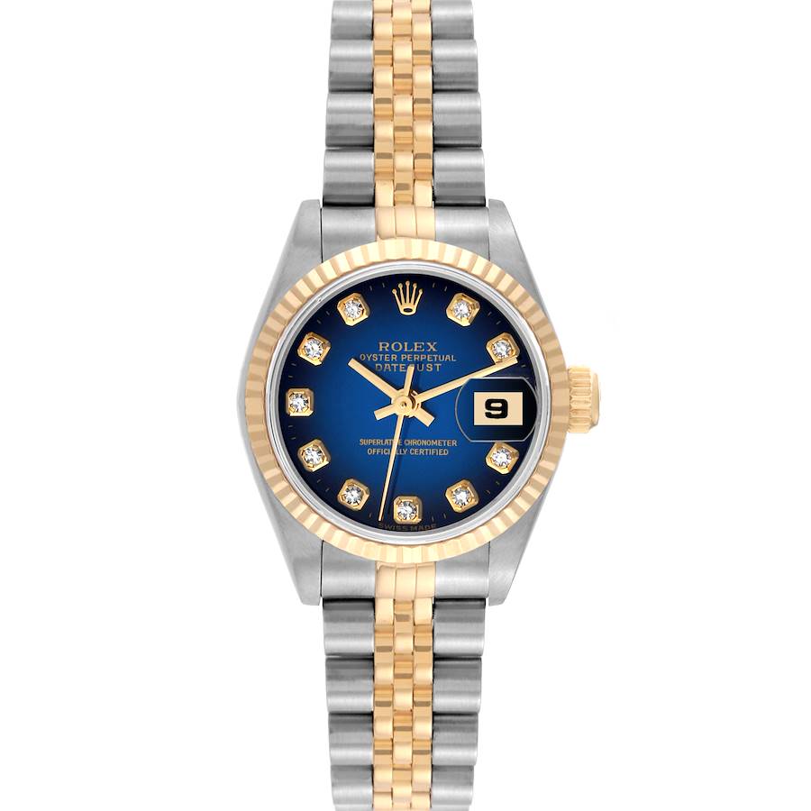 Rolex Datejust Vignette Diamond Dial Steel Yellow Gold Ladies Watch 69173 SwissWatchExpo