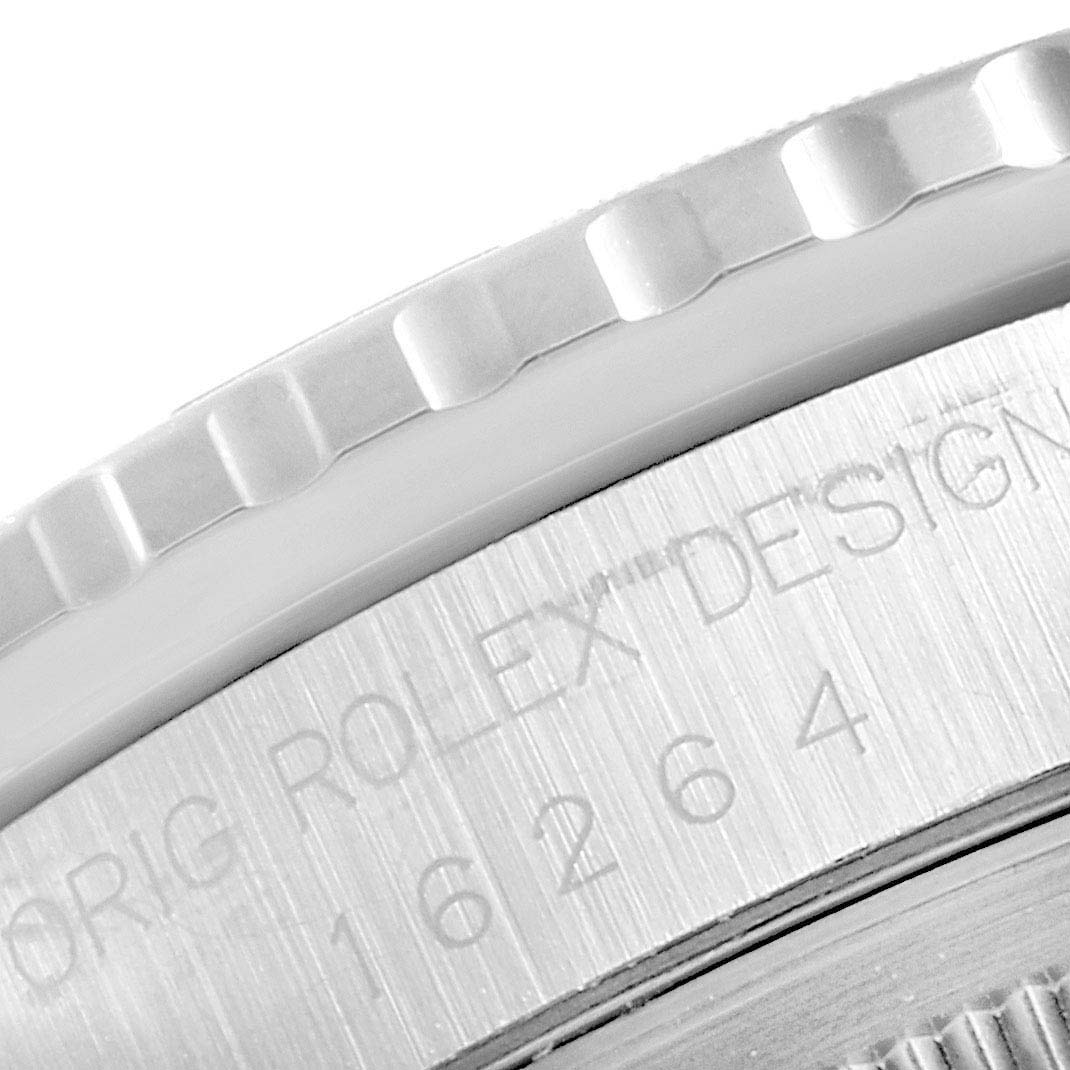 This is a close-up image showing the engraved bezel and case back of a Rolex Datejust 17886 Men
s Stainless Steel Grey Dial 17886 Men
s Stainless Steel Grey Dial watch.