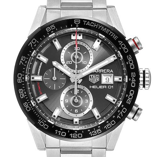 Photo of Tag Heuer Carrera Chronograph Automatic Mens Watch CAR201W Box Card