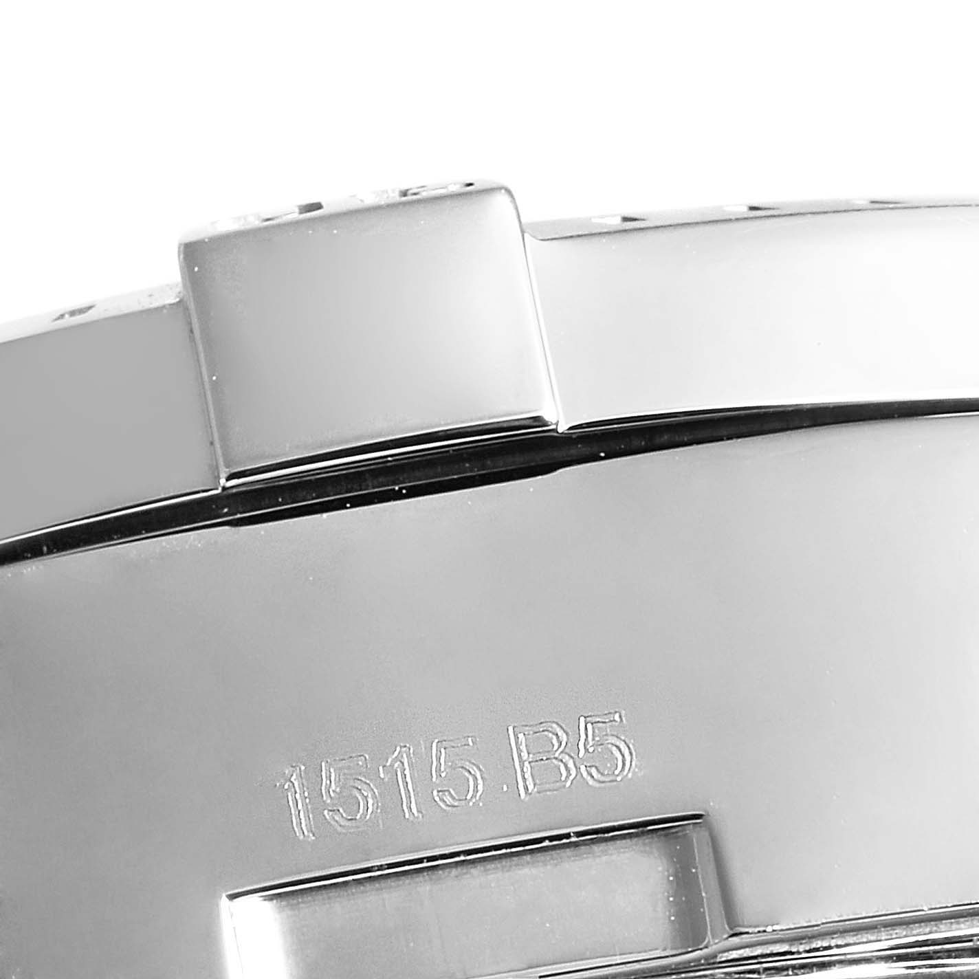 This image shows the clasp and a portion of the bracelet of the Breitling Colt A13388 Men's Stainless Steel White Dial A13388 Men's Stainless Steel White Dial watch, marked with reference number 1515 B5.