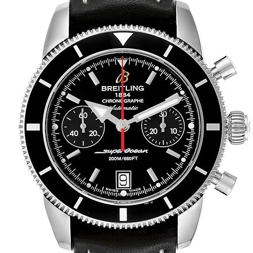 Photo of Breitling SuperOcean Heritage 44 Black Dial Steel Mens Watch A23370 Box Papers