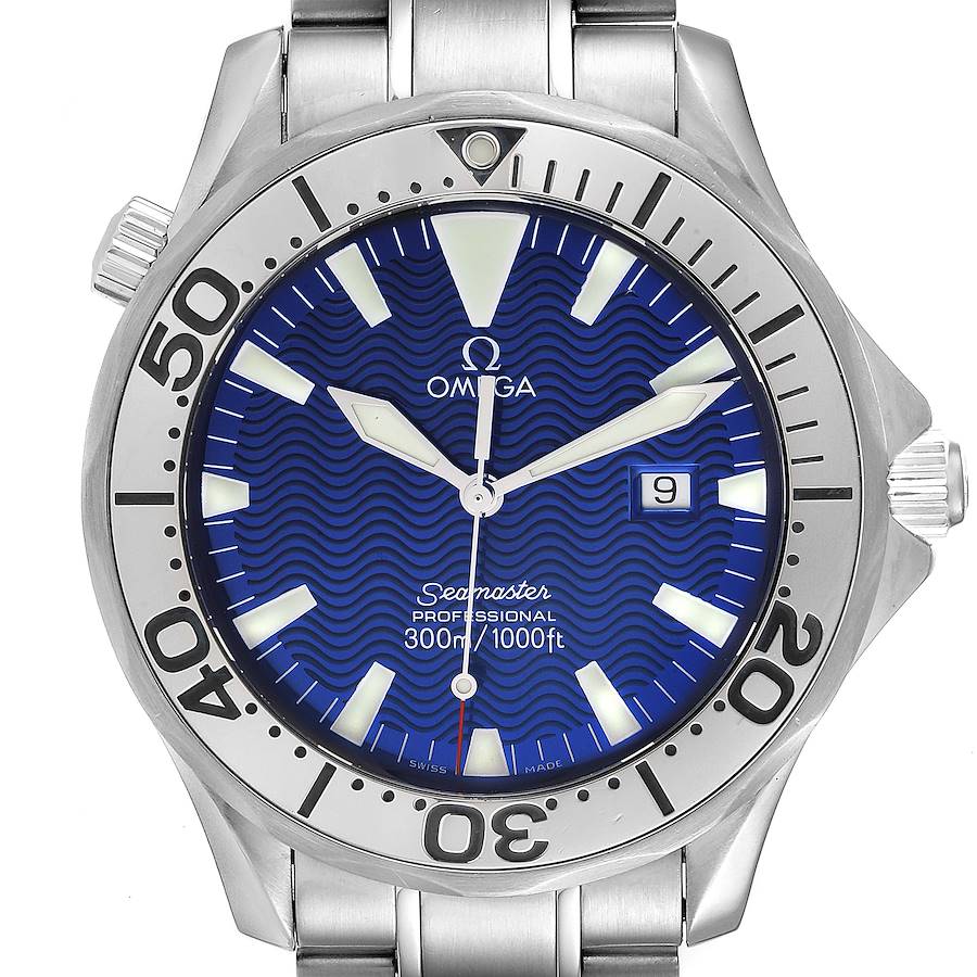 NOT FOR SALE Omega Seamaster Electric Blue Wave Dial Steel Mens Watch 2265.80.00 PARTIAL PAYMENT SwissWatchExpo