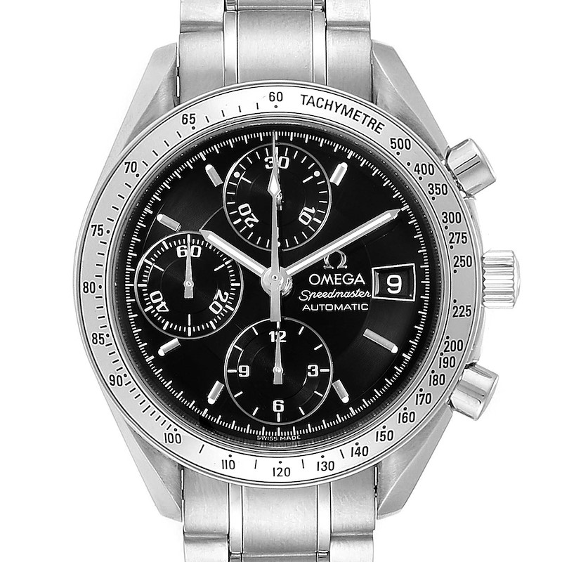 Omega Speedmaster Date 39mm Automatic Steel Mens Watch 3513.50.00 SwissWatchExpo